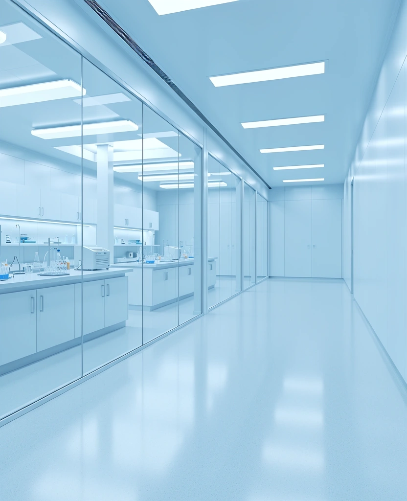 Interior of a modern analytical lab environment